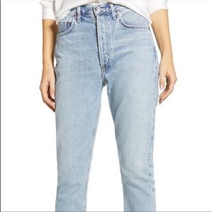 Riley High Rise Straight Crop Jeans